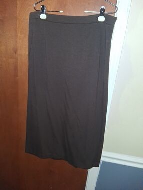 Josephine Chaus Brown Midi Knit Skirt